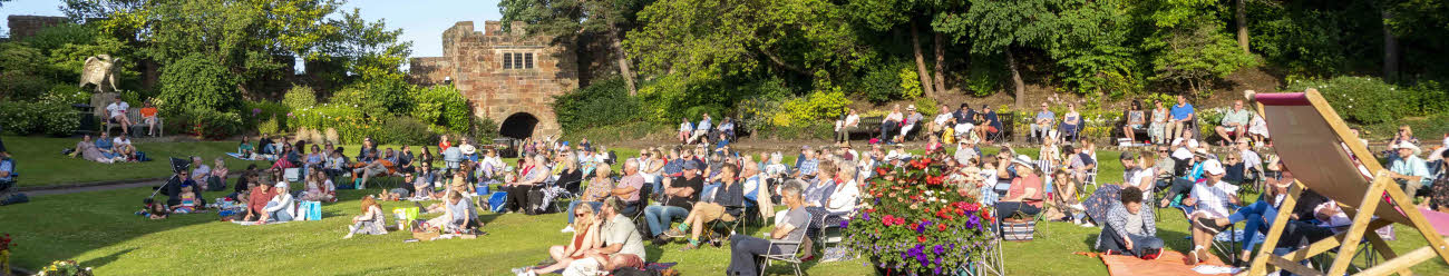 A picture of the audience at a concert in Shrewsbury Castle [pic: Andy Bell]